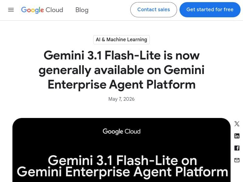 Gemini 3.1 Flash-Lite