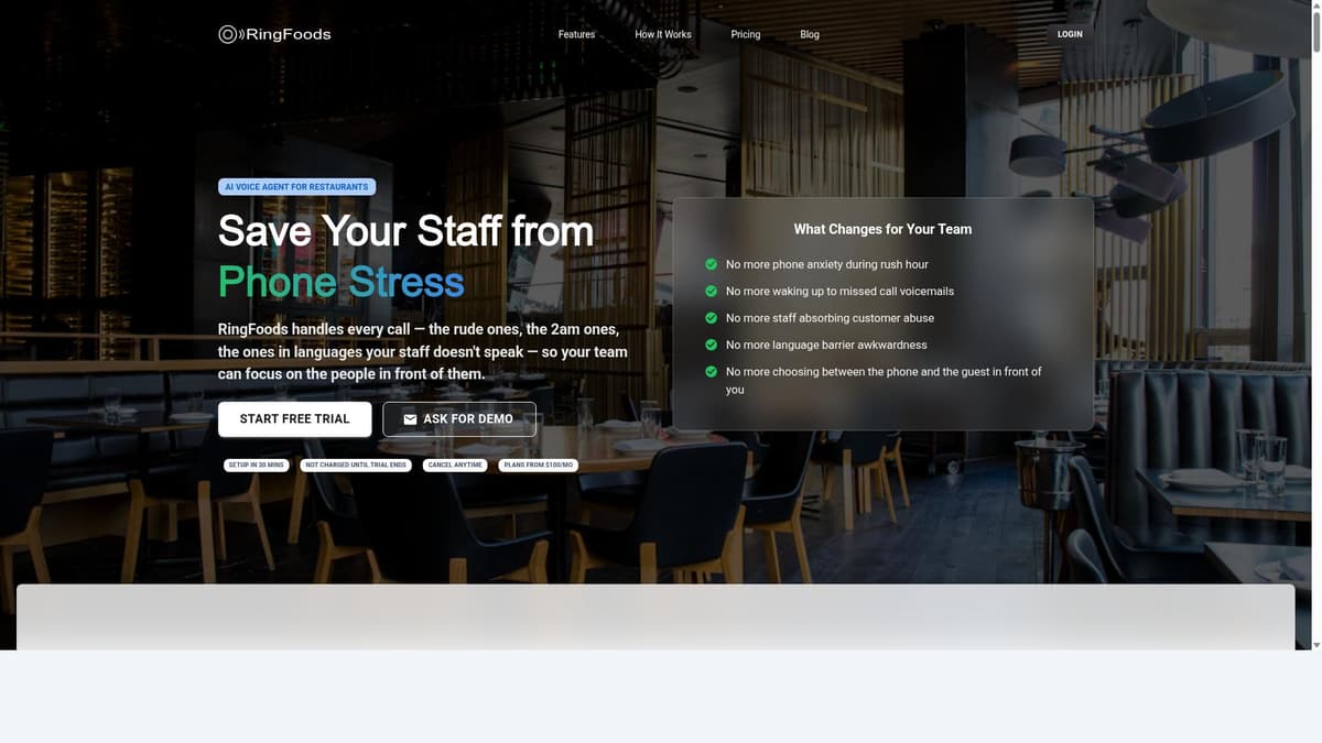 RingFoods AI Voice Agent